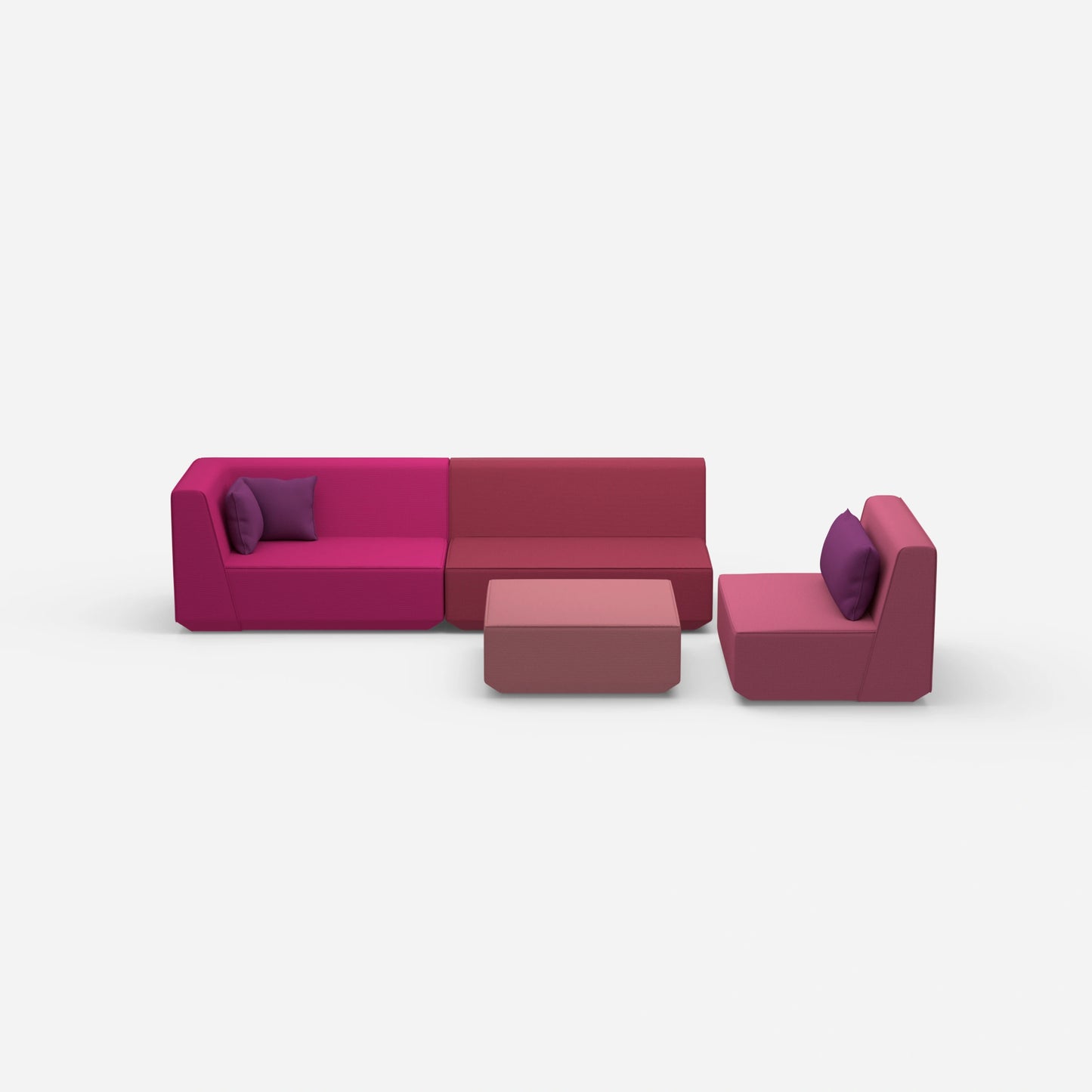 3er Sofa plus Sessel von vorne