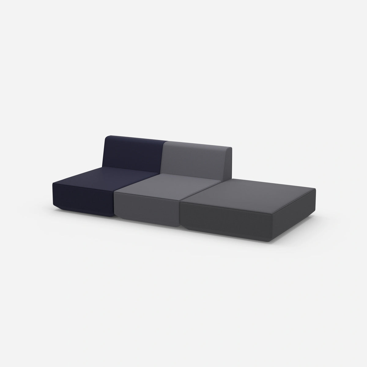 3er Sofa zum Schlafen 260 cm breit von der Seite