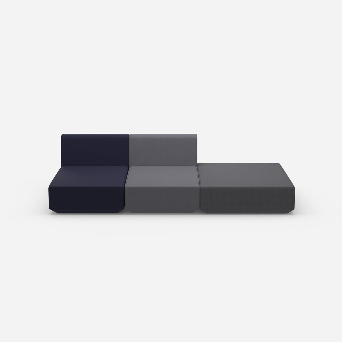 3er Sofa zum Schlafen 260 cm breit von vorne