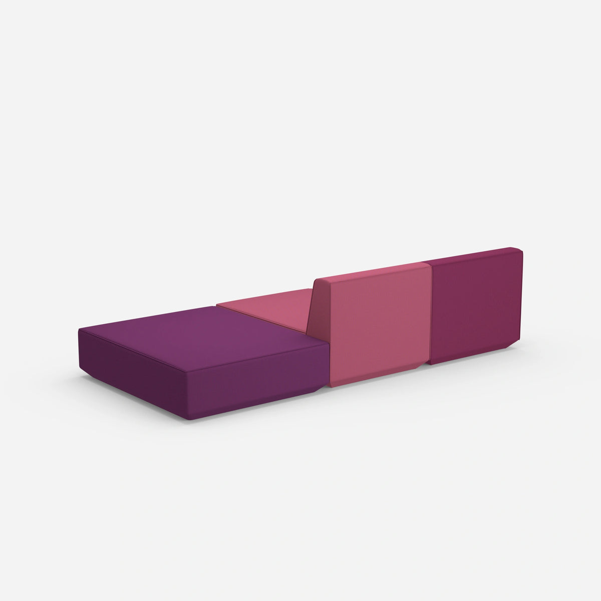 3er Sofa zum Schlafen 260 cm breit von hinten