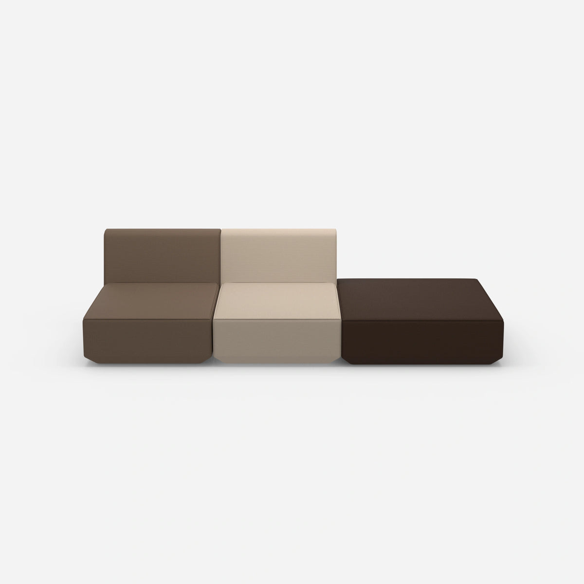 3er Sofa zum Schlafen 260 cm breit von vorne