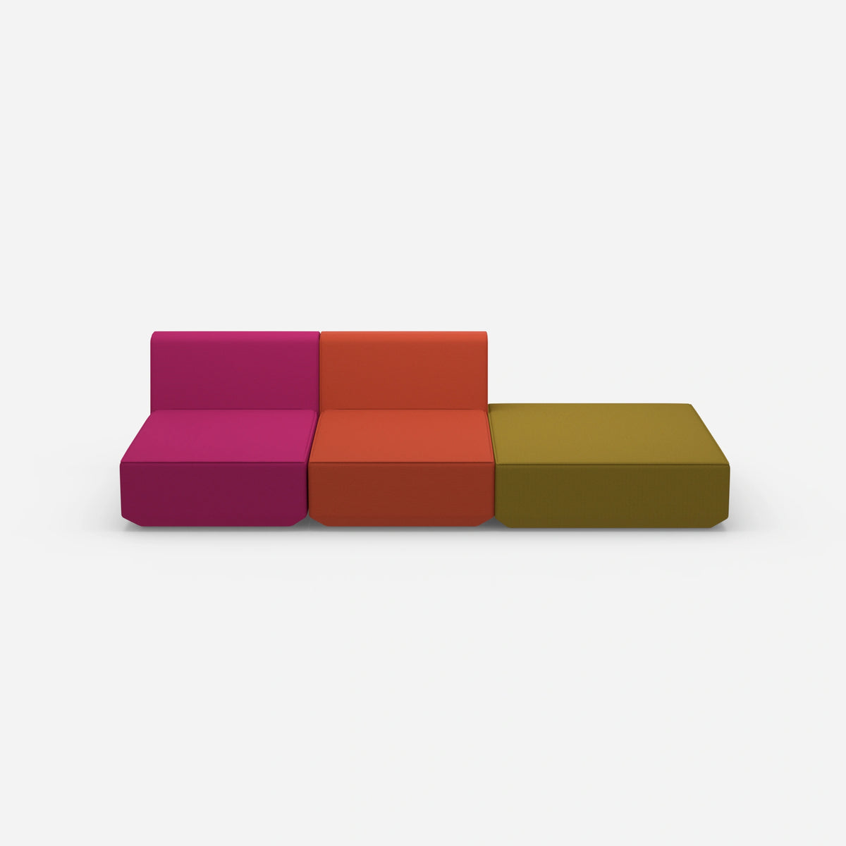 3er Sofa zum Schlafen 260 cm breit von vorne