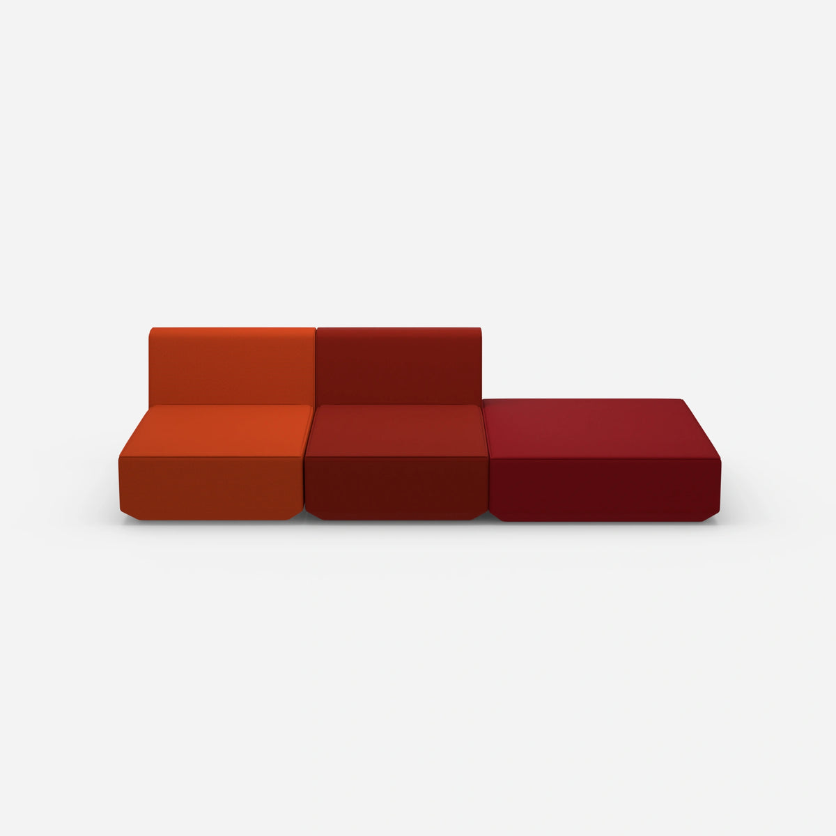 3er Sofa zum Schlafen 260 cm breit von vorne