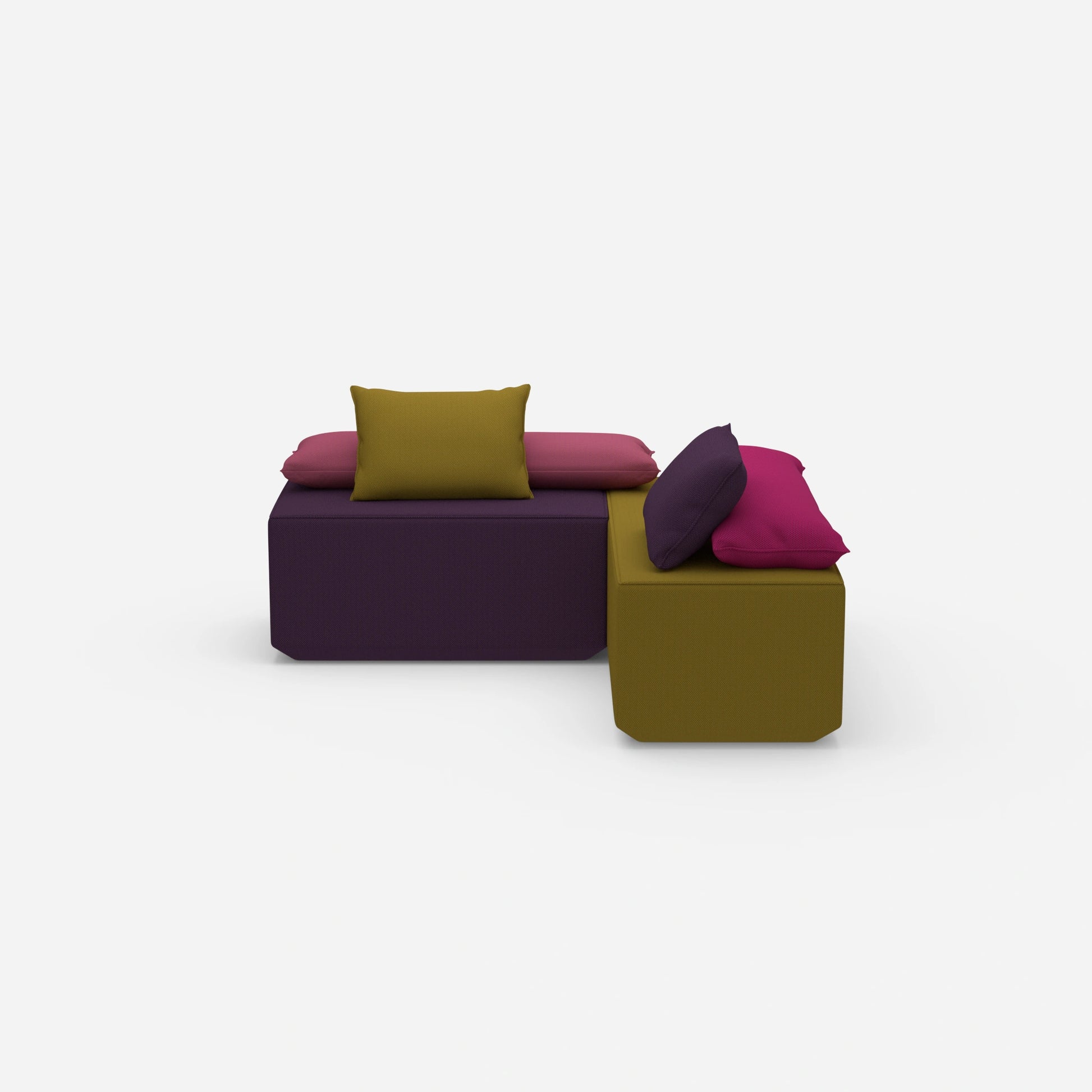 Banc pour table vu de face