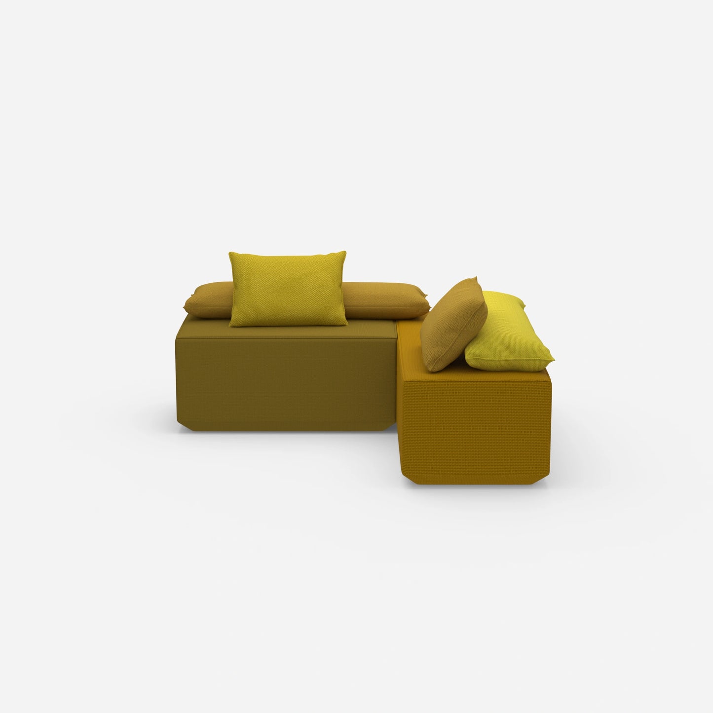 Banc pour table vu de face