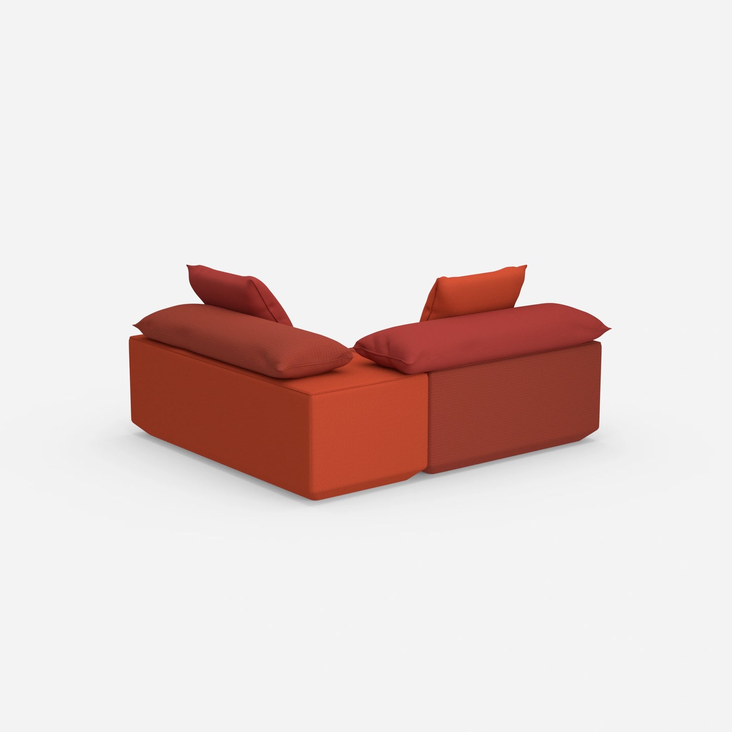 Banquette pour table vue de derrière