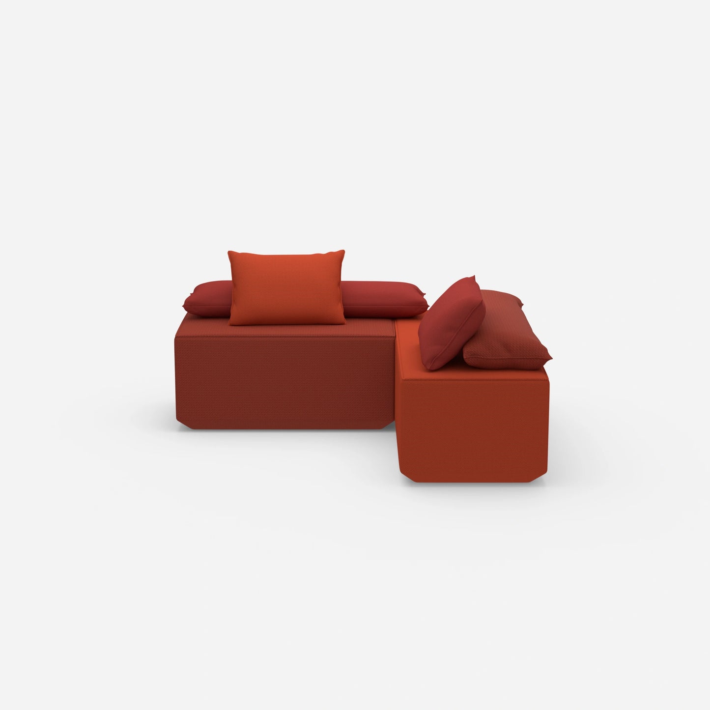 Banc pour table vu de face