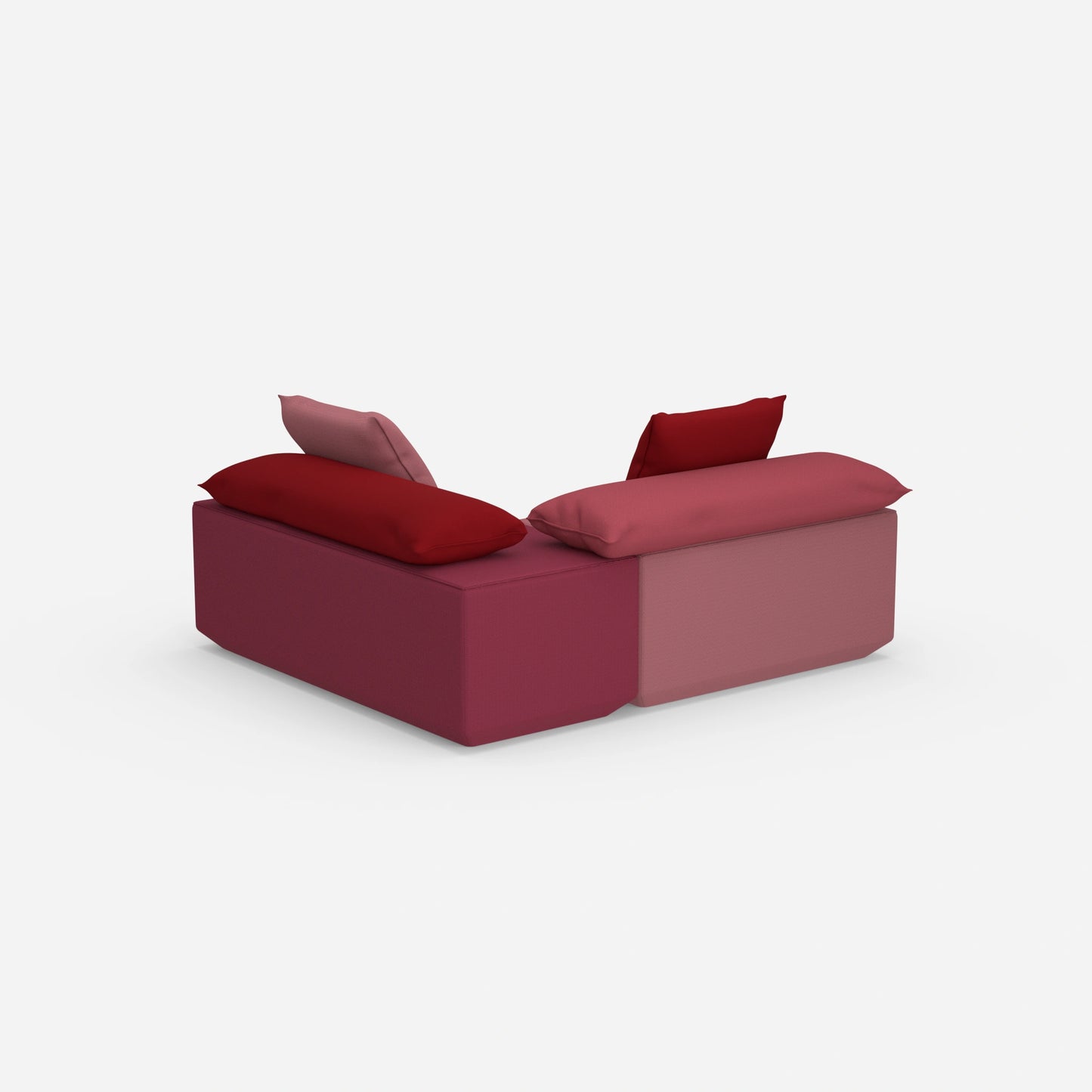 Banquette pour table vue de derrière