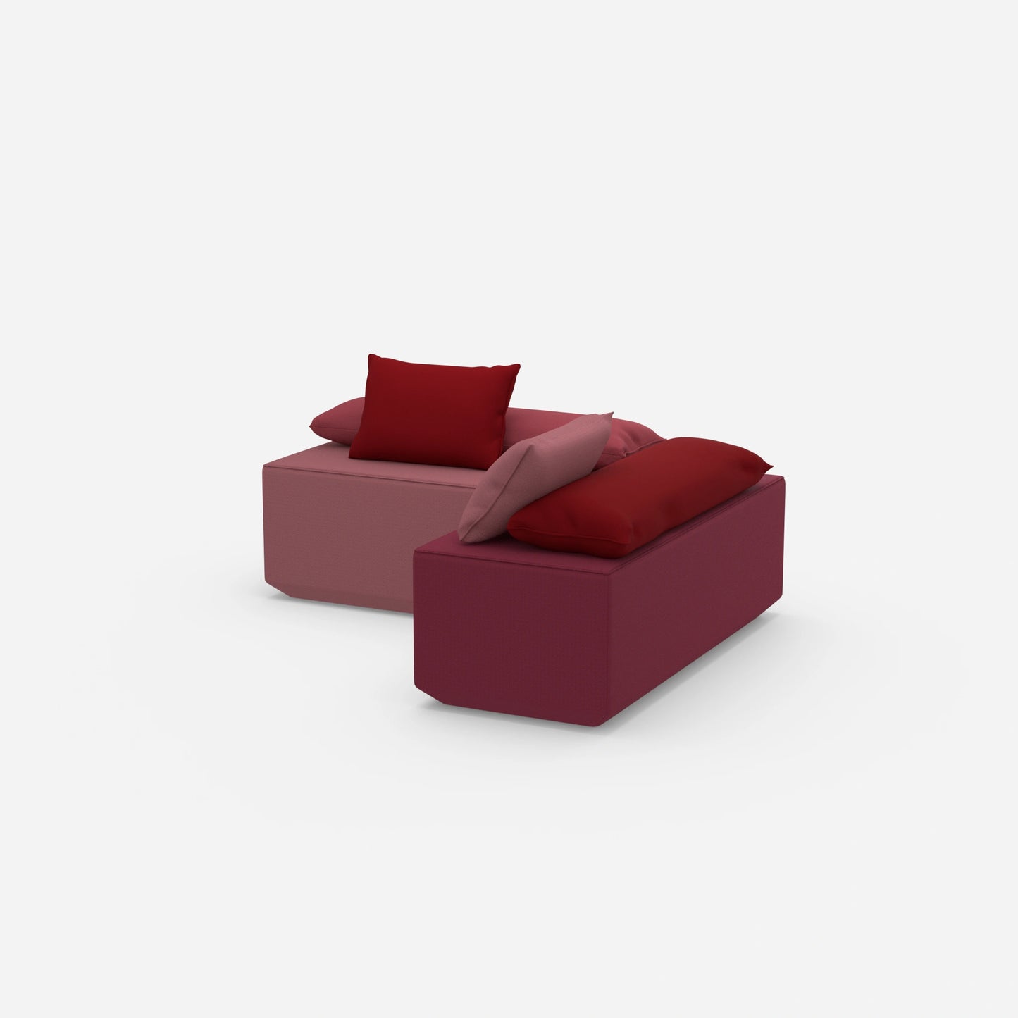 Banquette pour table latérale