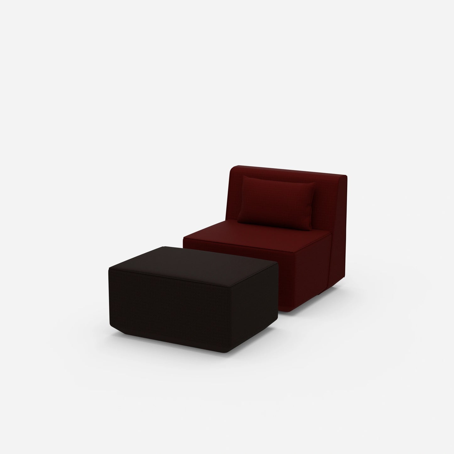 Fauteuil de lecture confortable de côté