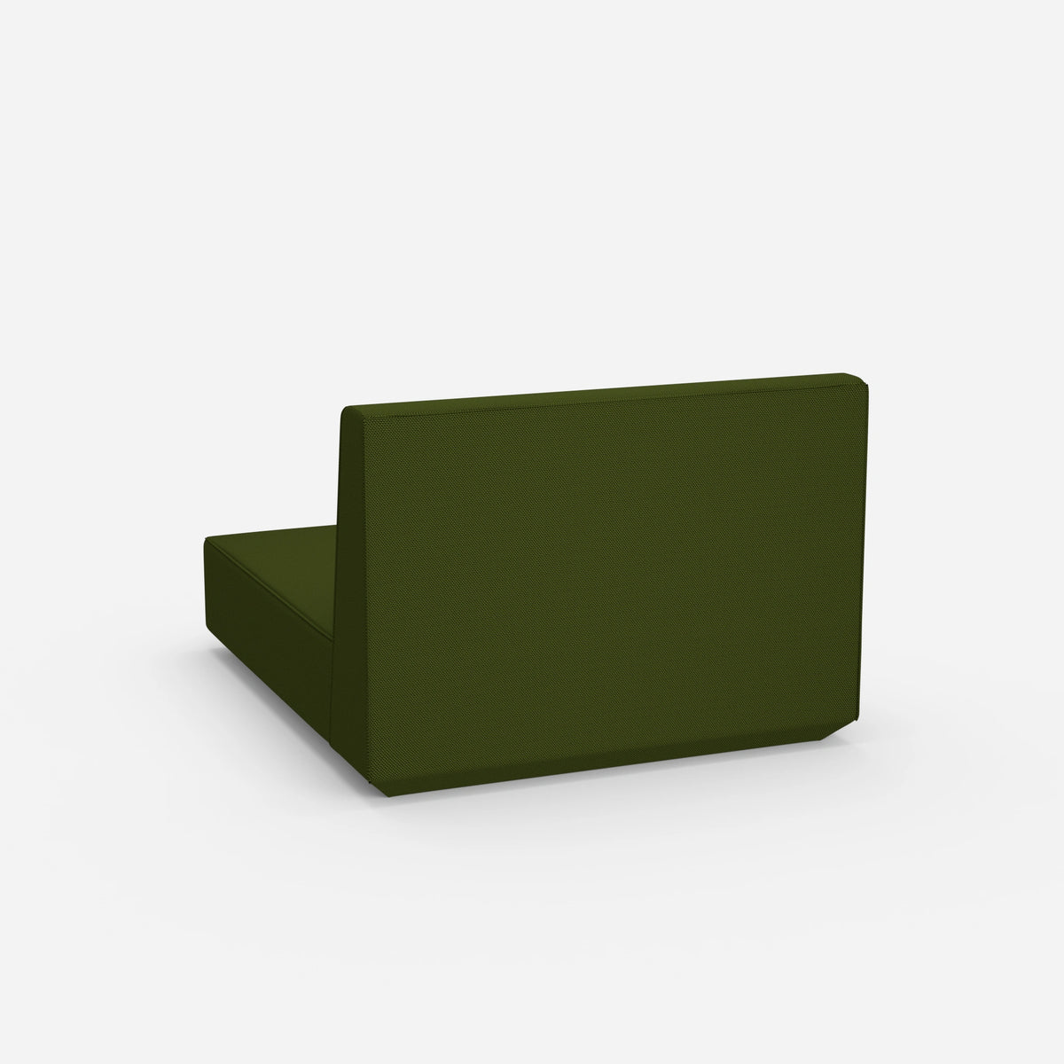 Breite Recamiere 120 cm von hinten