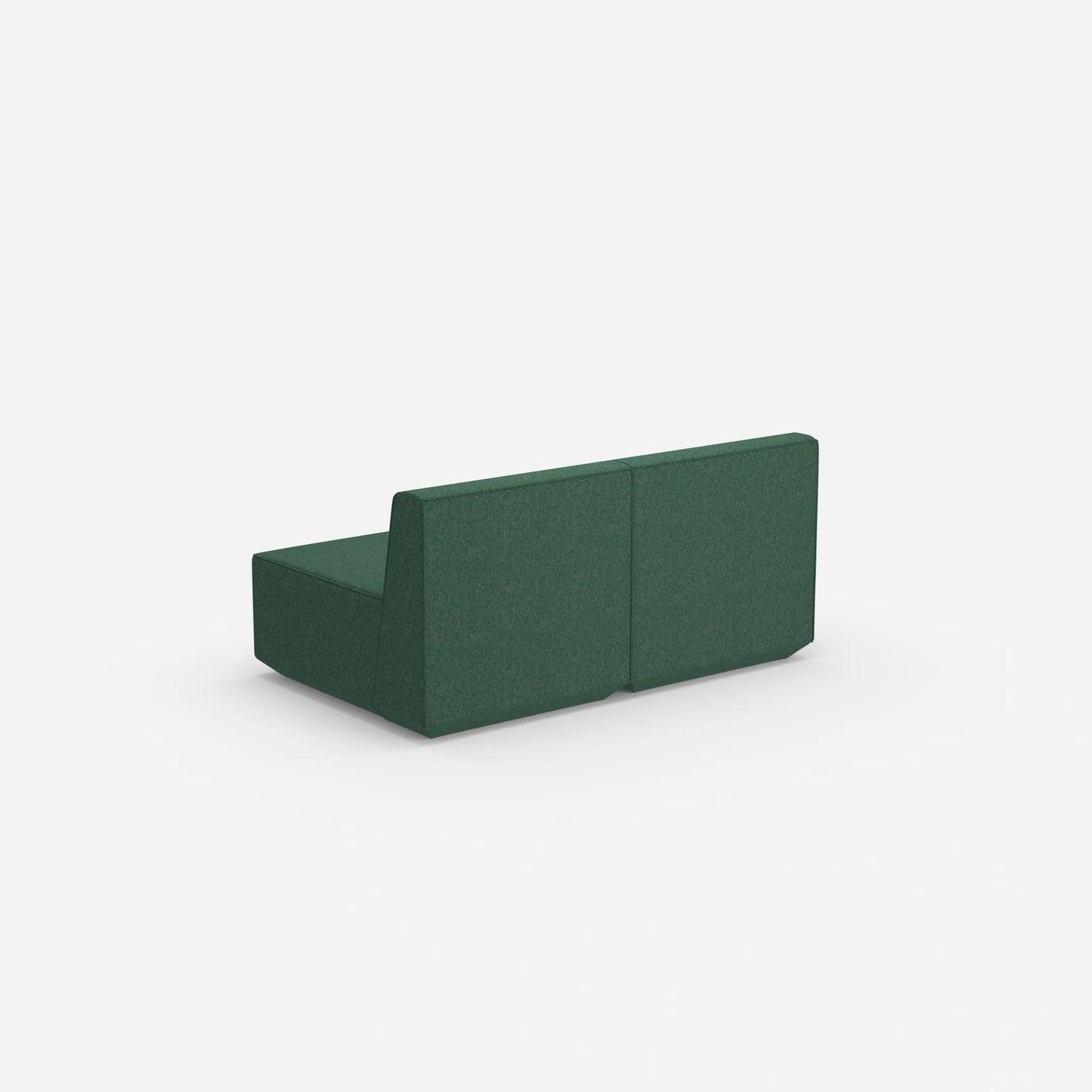 Buntes 2er Sofa von hinten