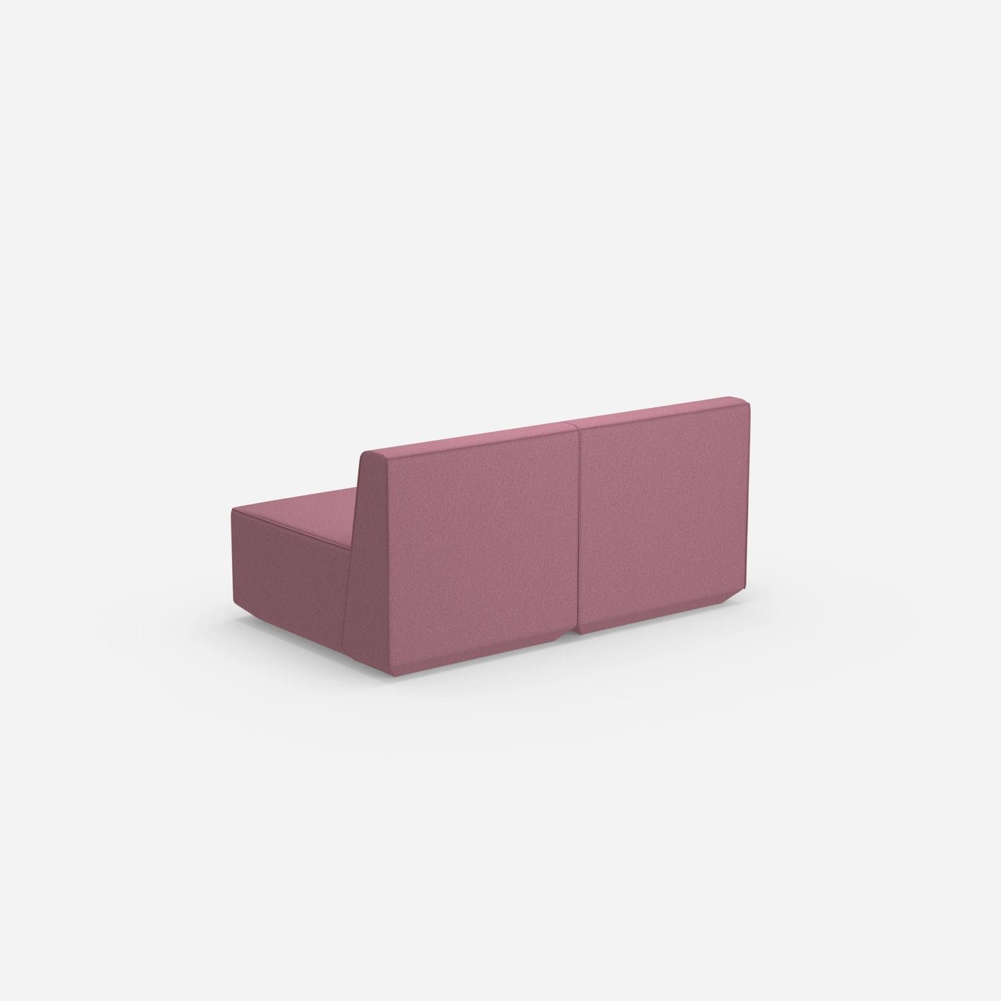 Buntes 2er Sofa von hinten