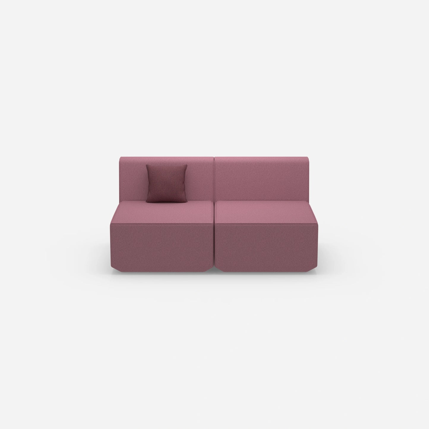 Buntes 2er Sofa von vorne
