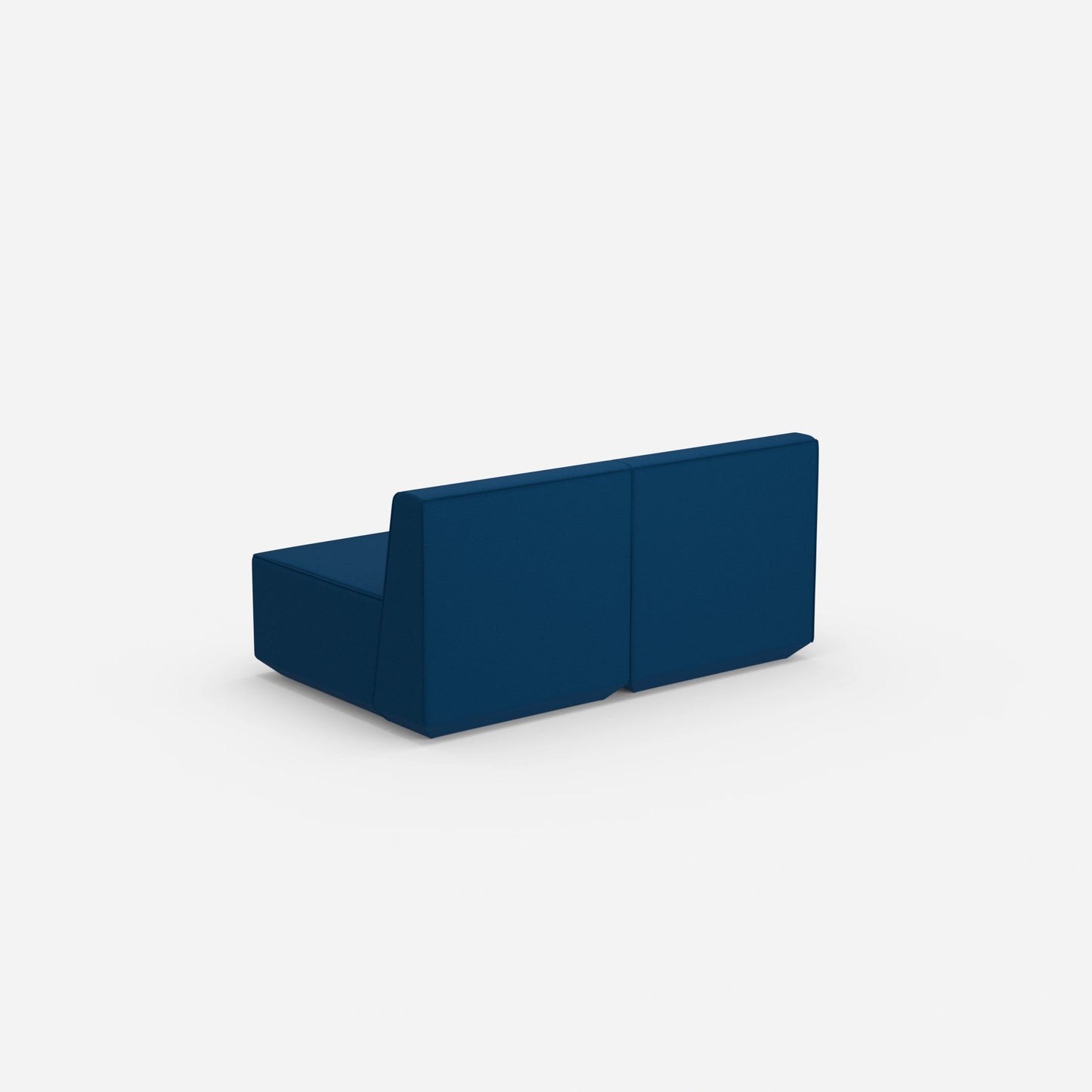 Buntes 2er Sofa von hinten