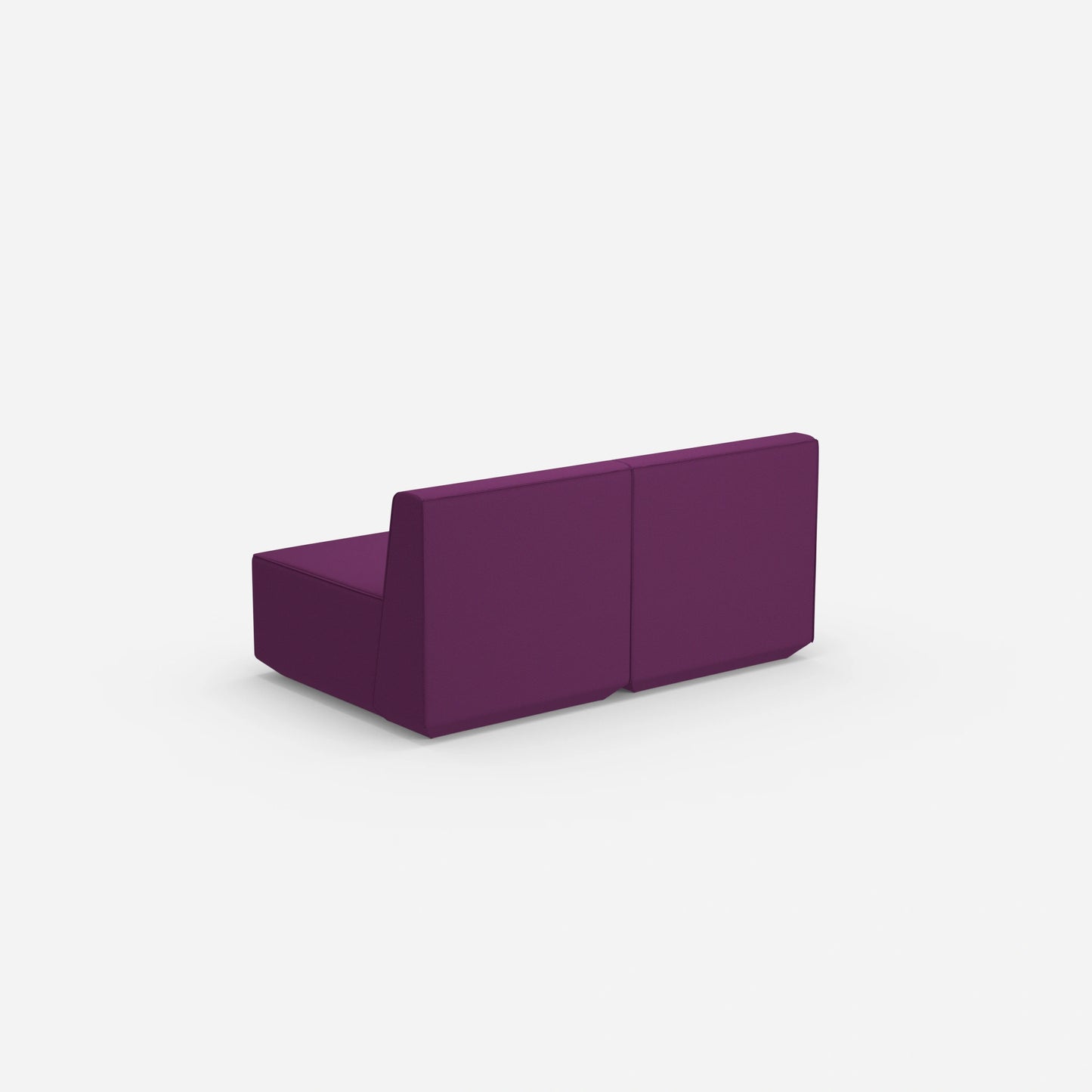 Buntes 2er Sofa von hinten