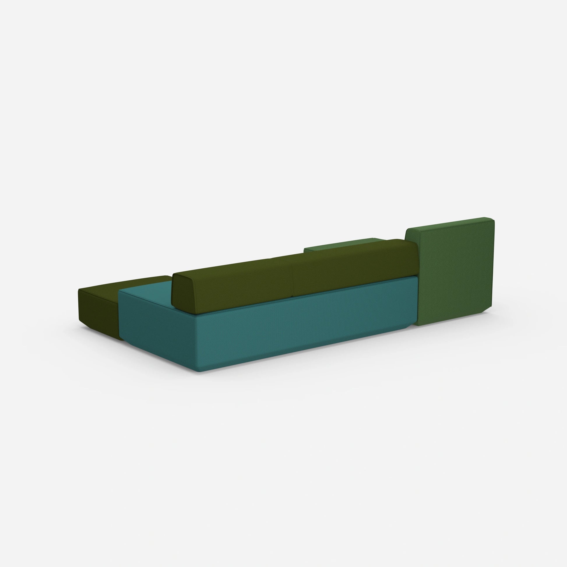 Couch 3 Sitzer mit Schlaffunktion von hinten