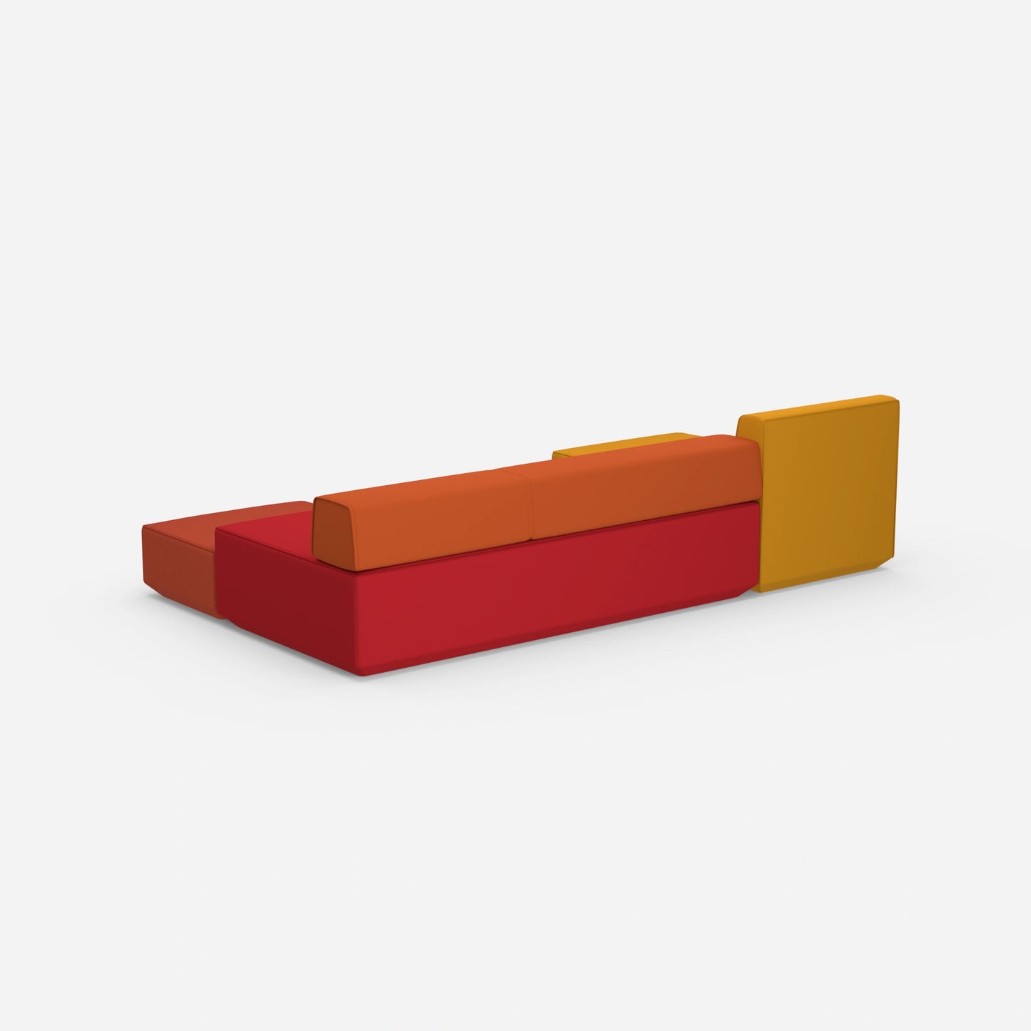 Couch 3 Sitzer mit Schlaffunktion von hinten