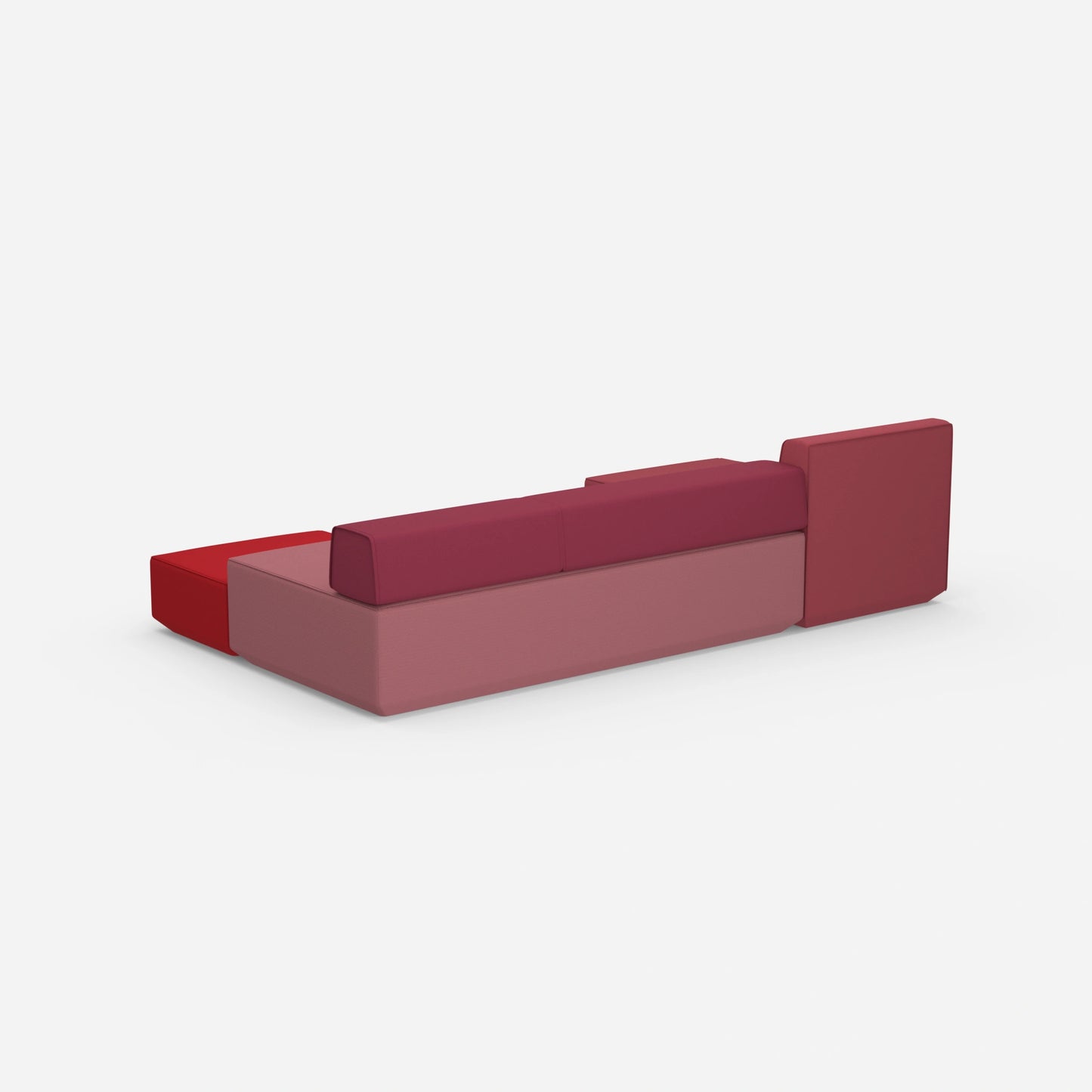 Couch 3 Sitzer mit Schlaffunktion von hinten