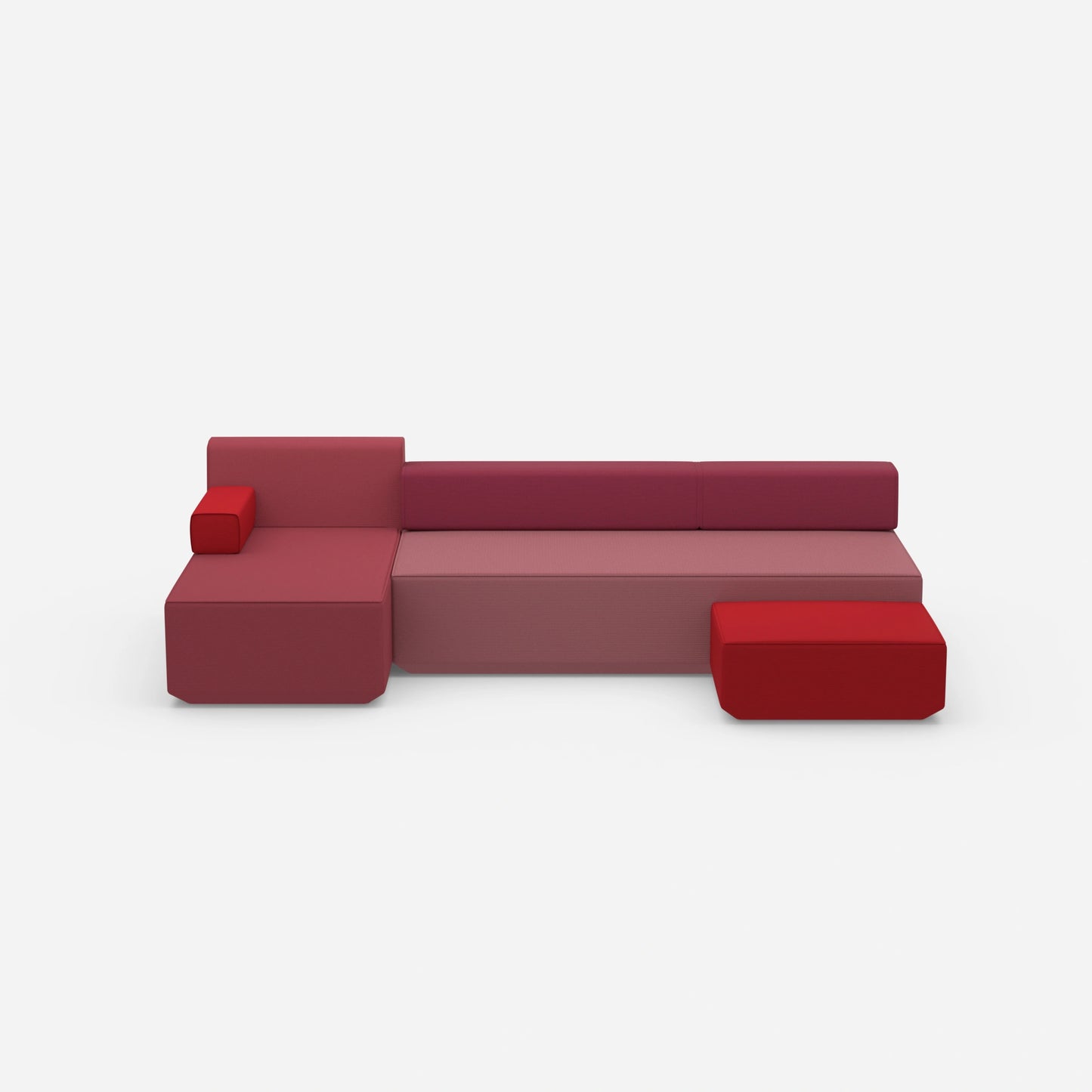 Couch 3 Sitzer mit Schlaffunktion von vorne
