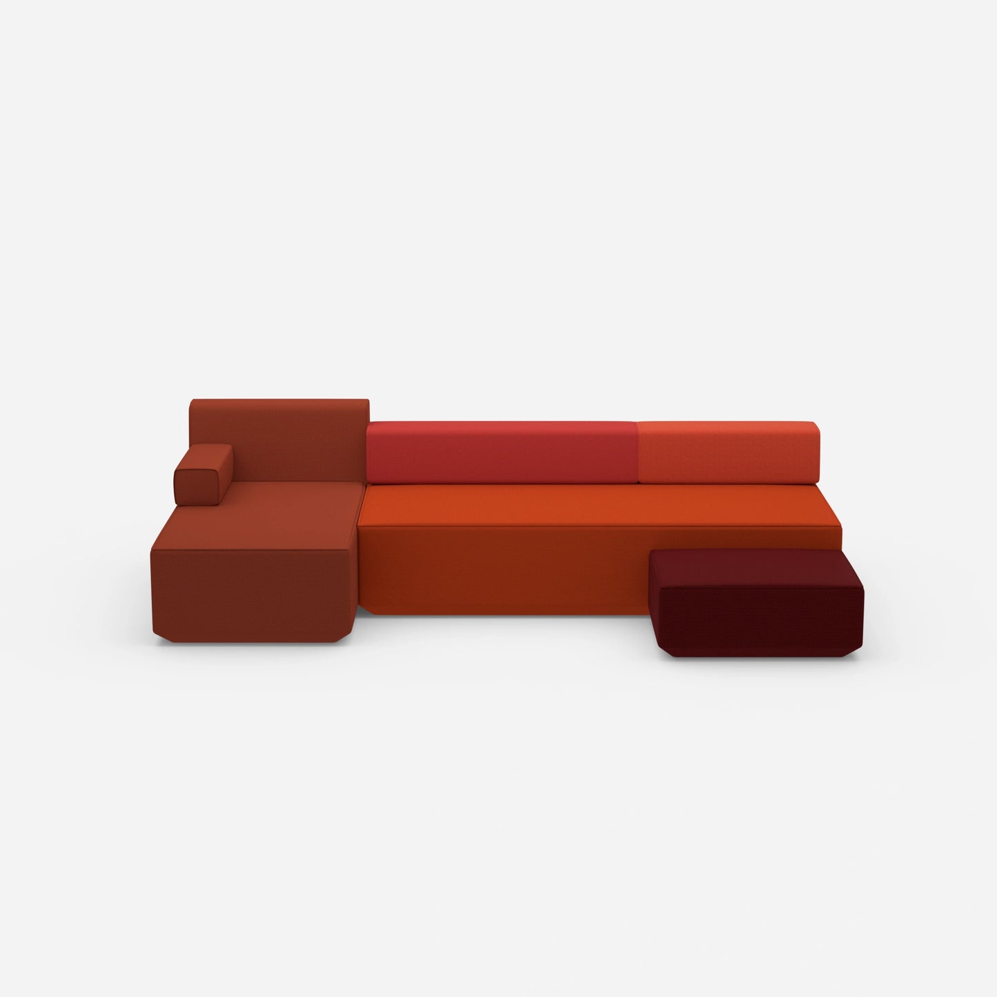 Couch 3 Sitzer mit Schlaffunktion von vorne