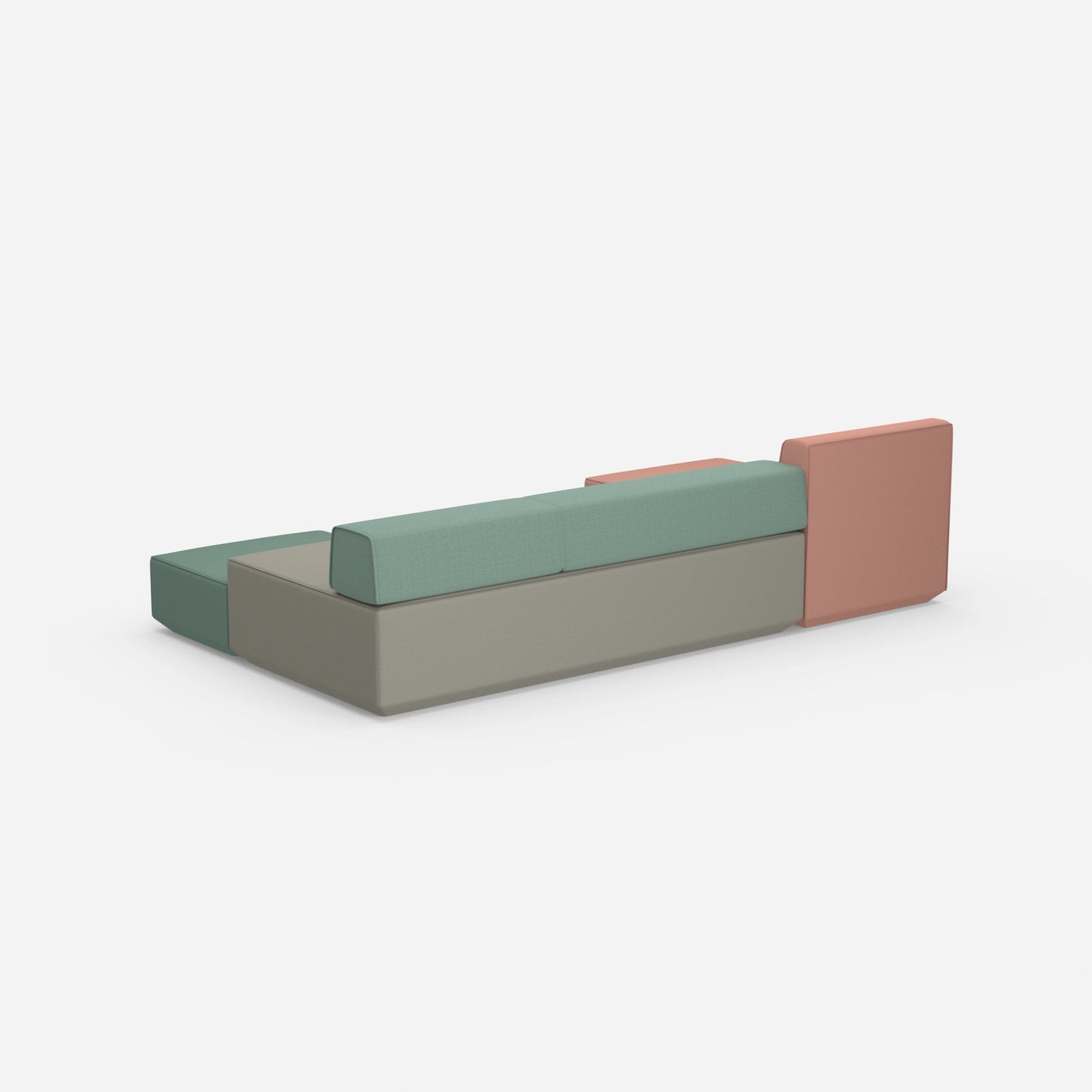 Couch 3 Sitzer mit Schlaffunktion von hinten