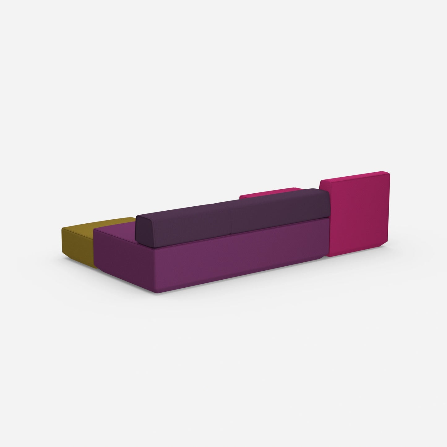 Couch 3 Sitzer mit Schlaffunktion von hinten