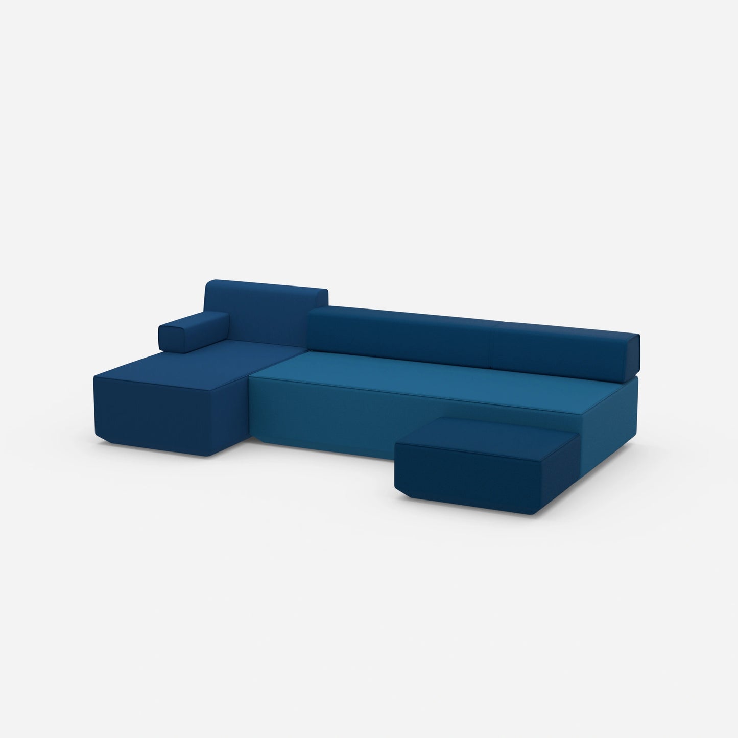 Couch 3 Sitzer mit Schlaffunktion von der Seite