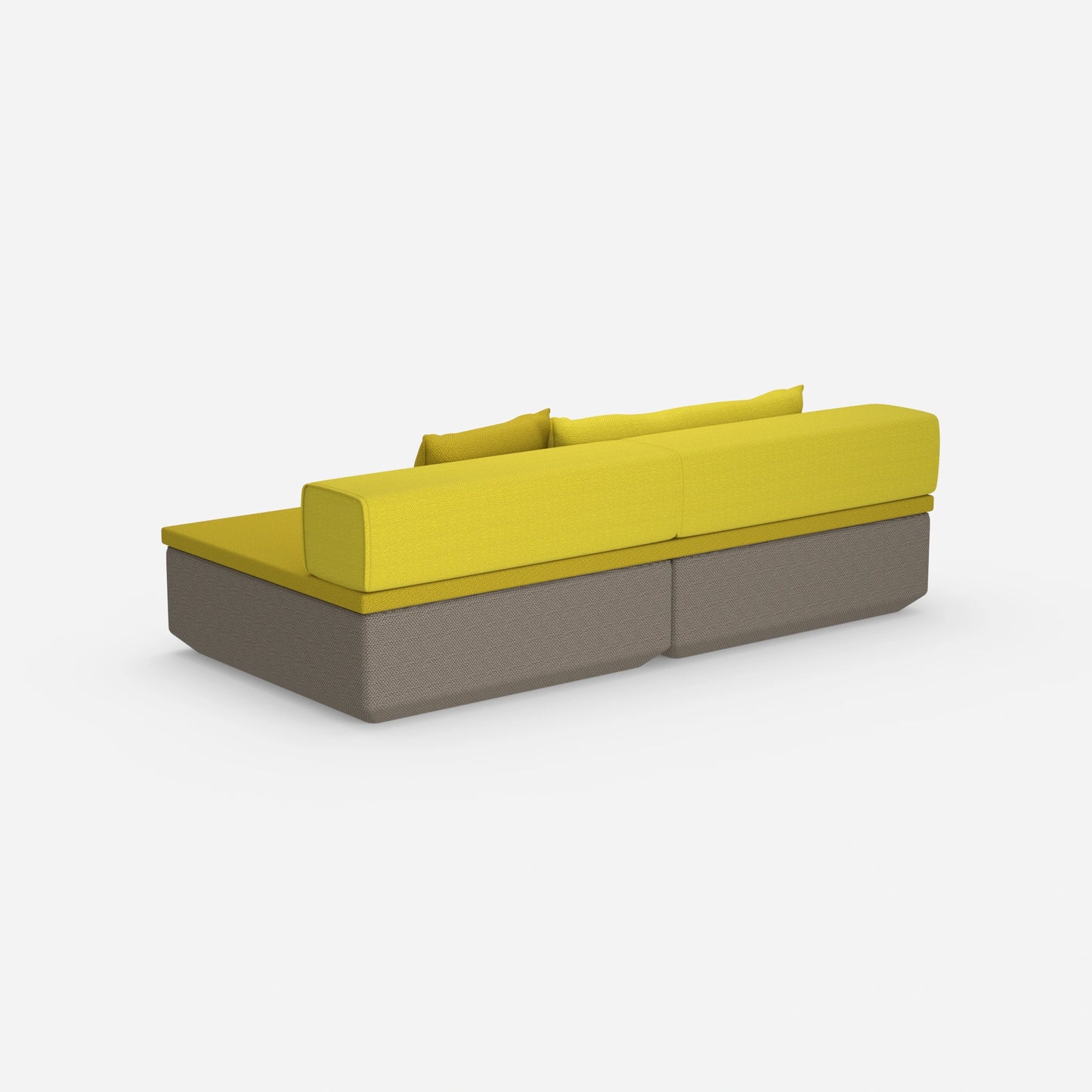 Couch klein mit Schlaffunktion von hinten