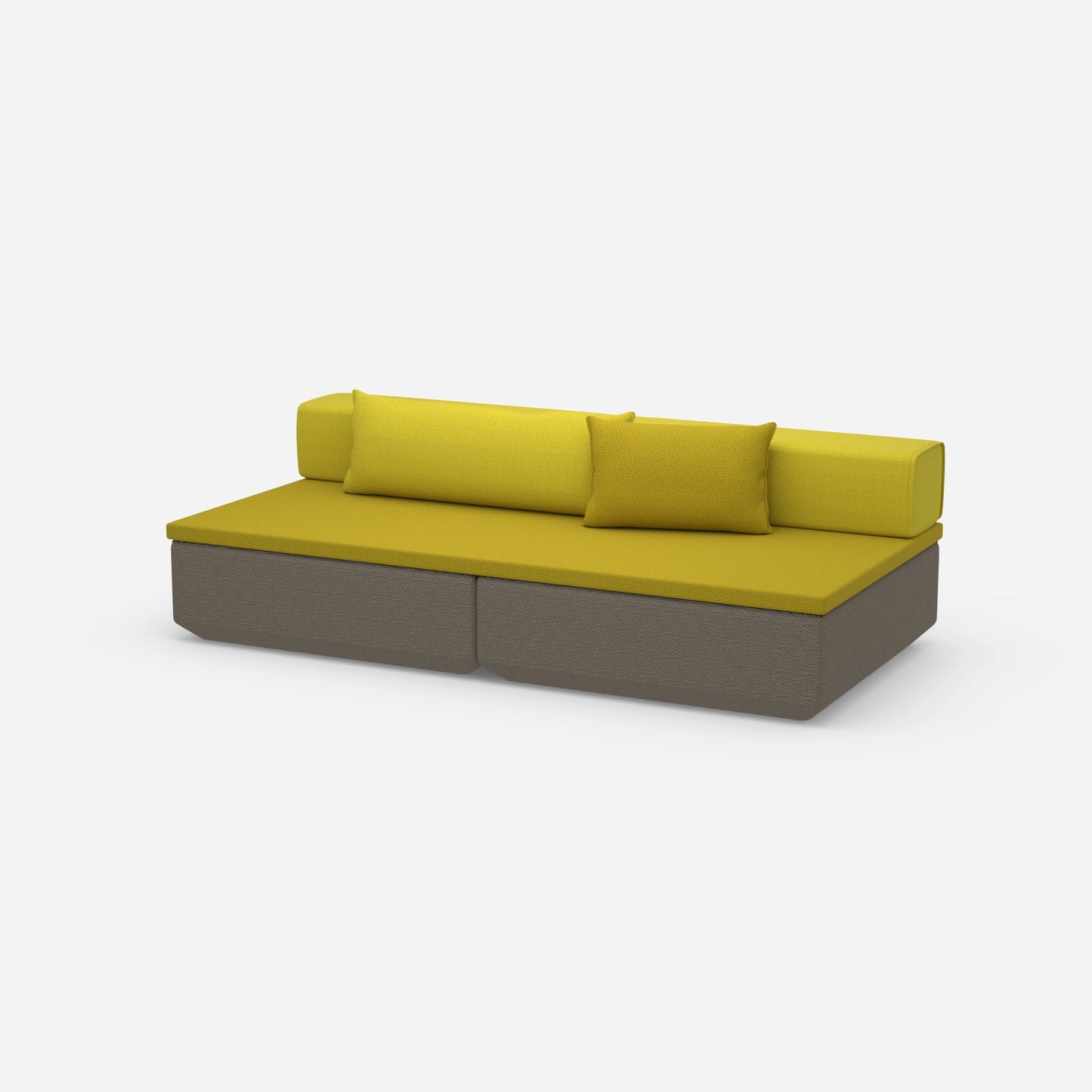 Couch klein mit Schlaffunktion von der Seite