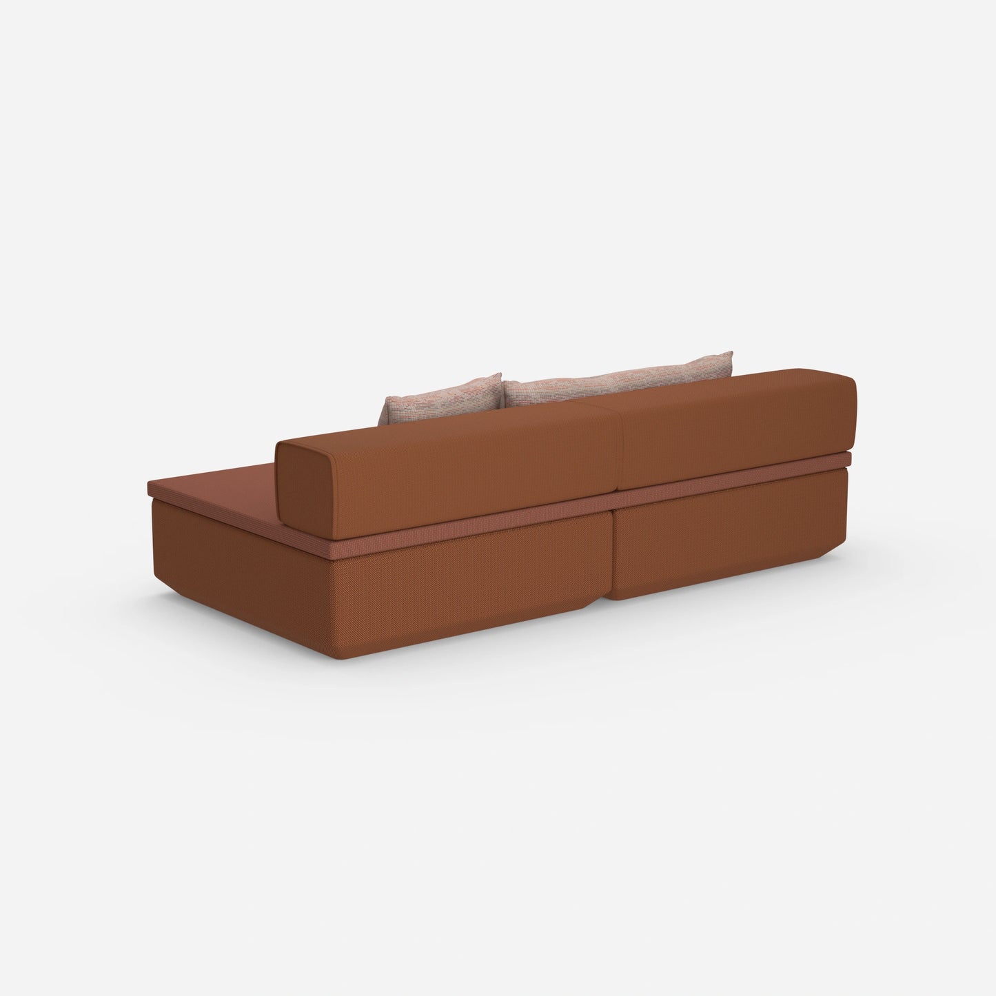 Couch klein mit Schlaffunktion von hinten