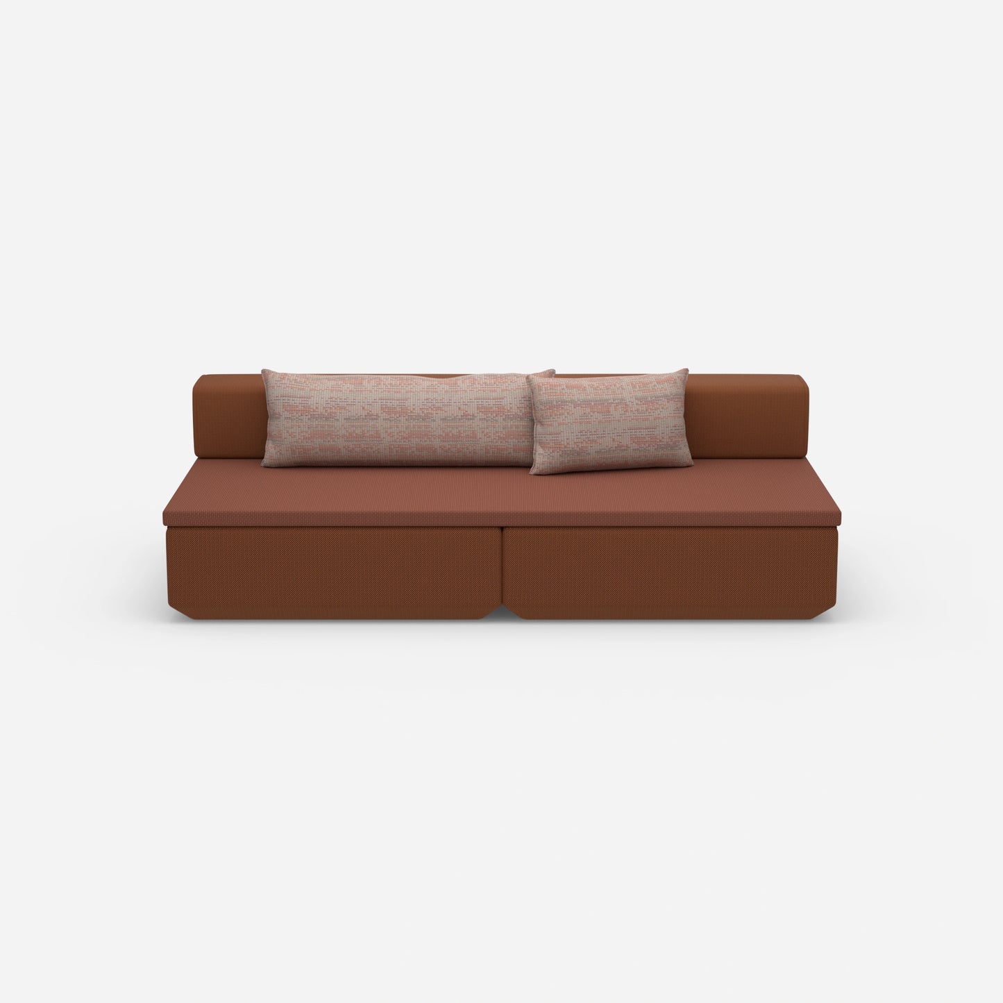 Couch klein mit Schlaffunktion von vorne