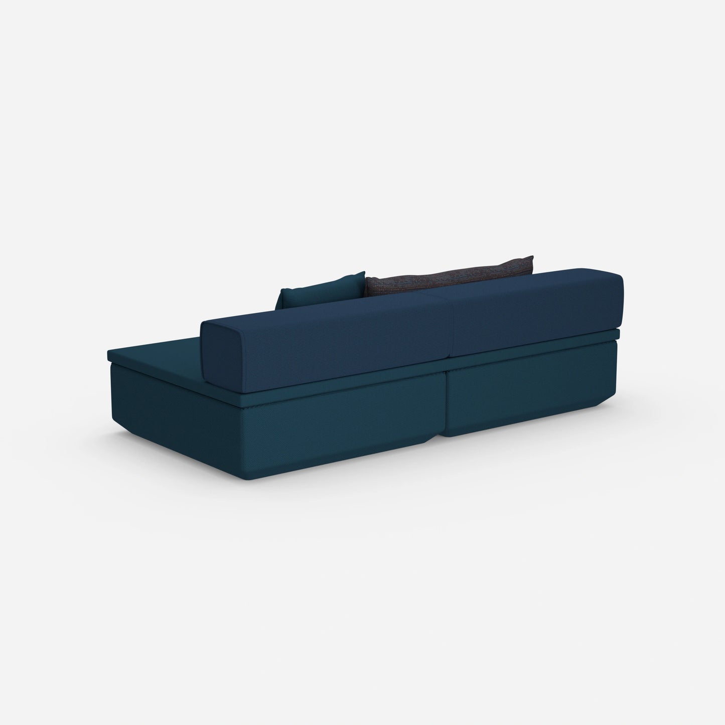 Couch klein mit Schlaffunktion von hinten