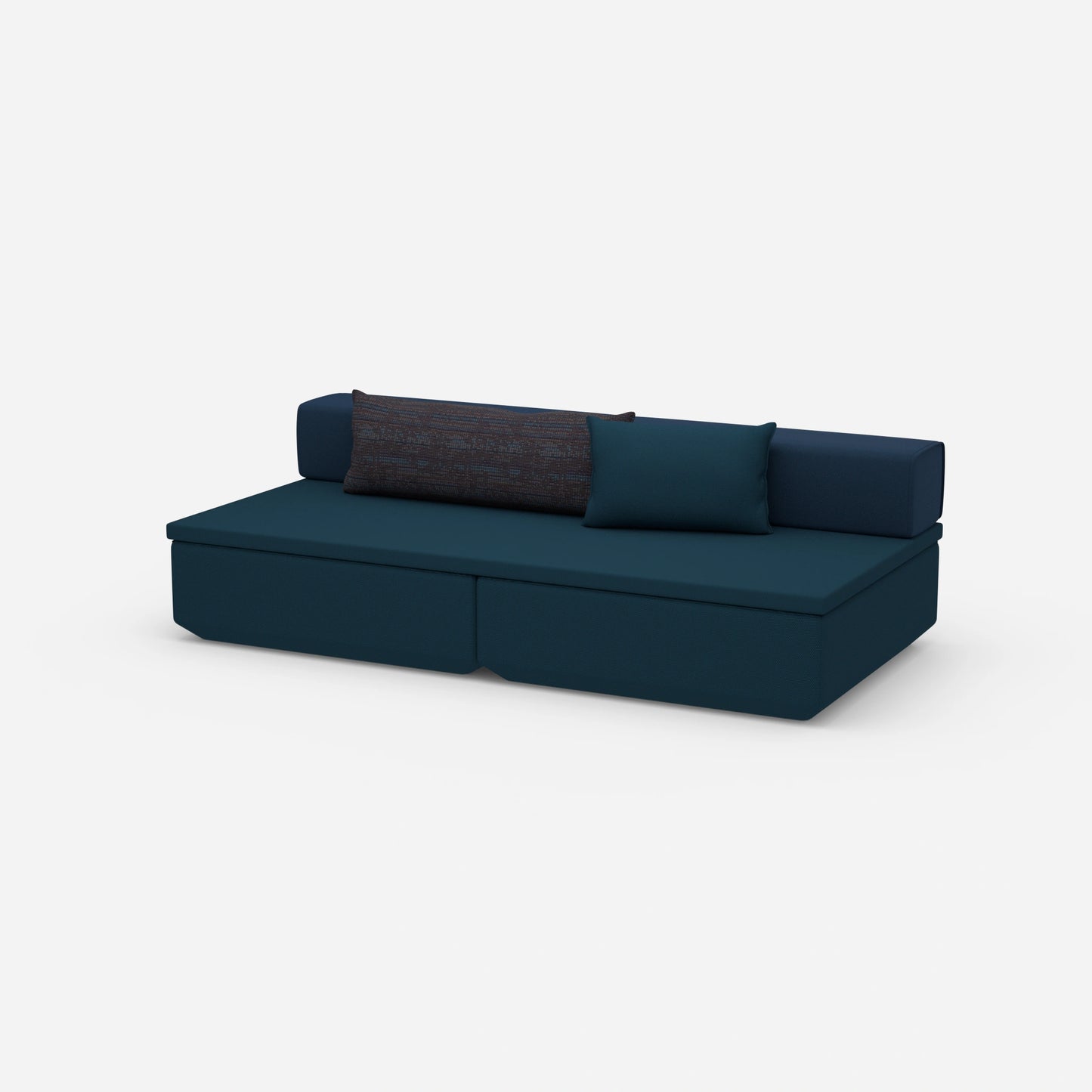 Couch klein mit Schlaffunktion von der Seite