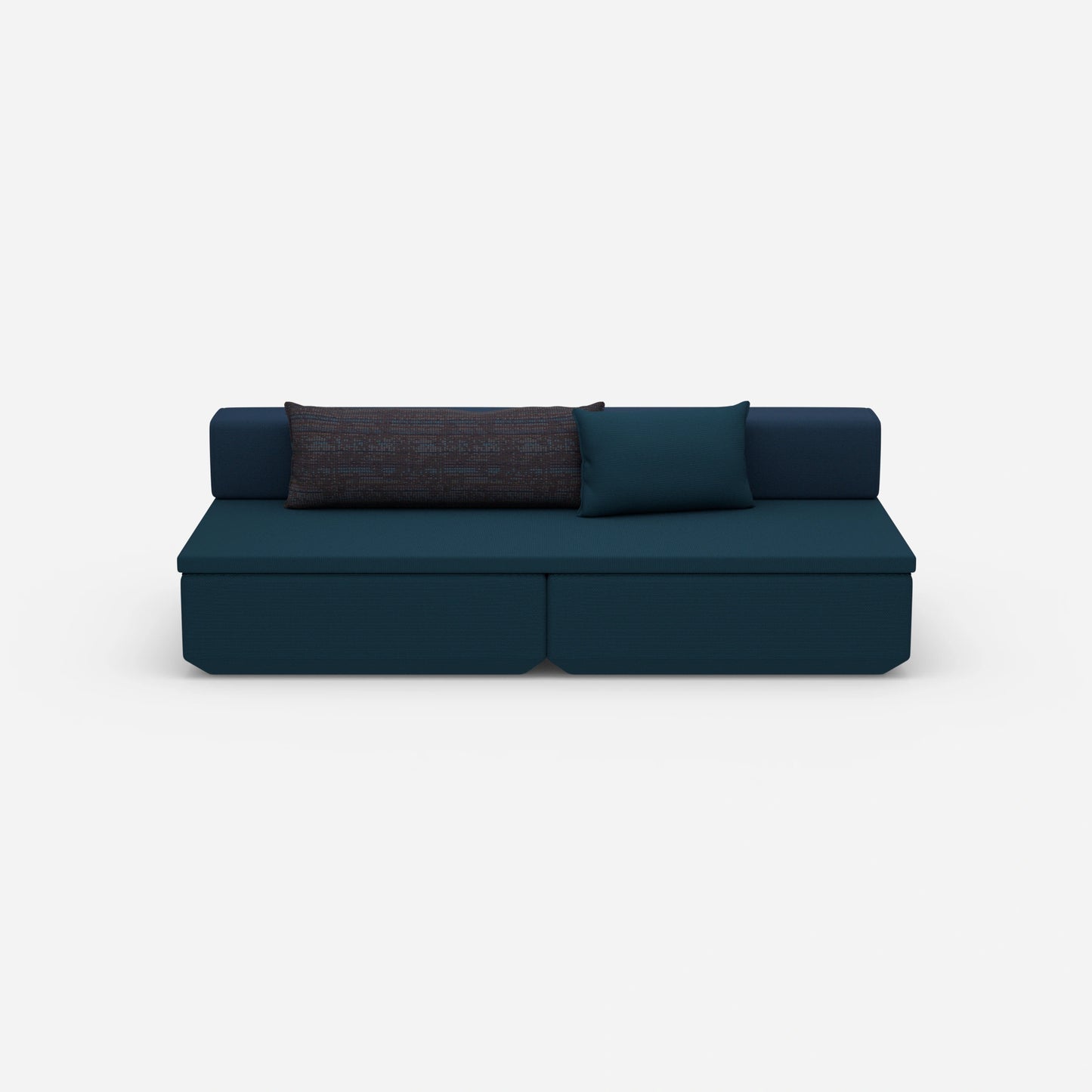 Couch klein mit Schlaffunktion von vorne
