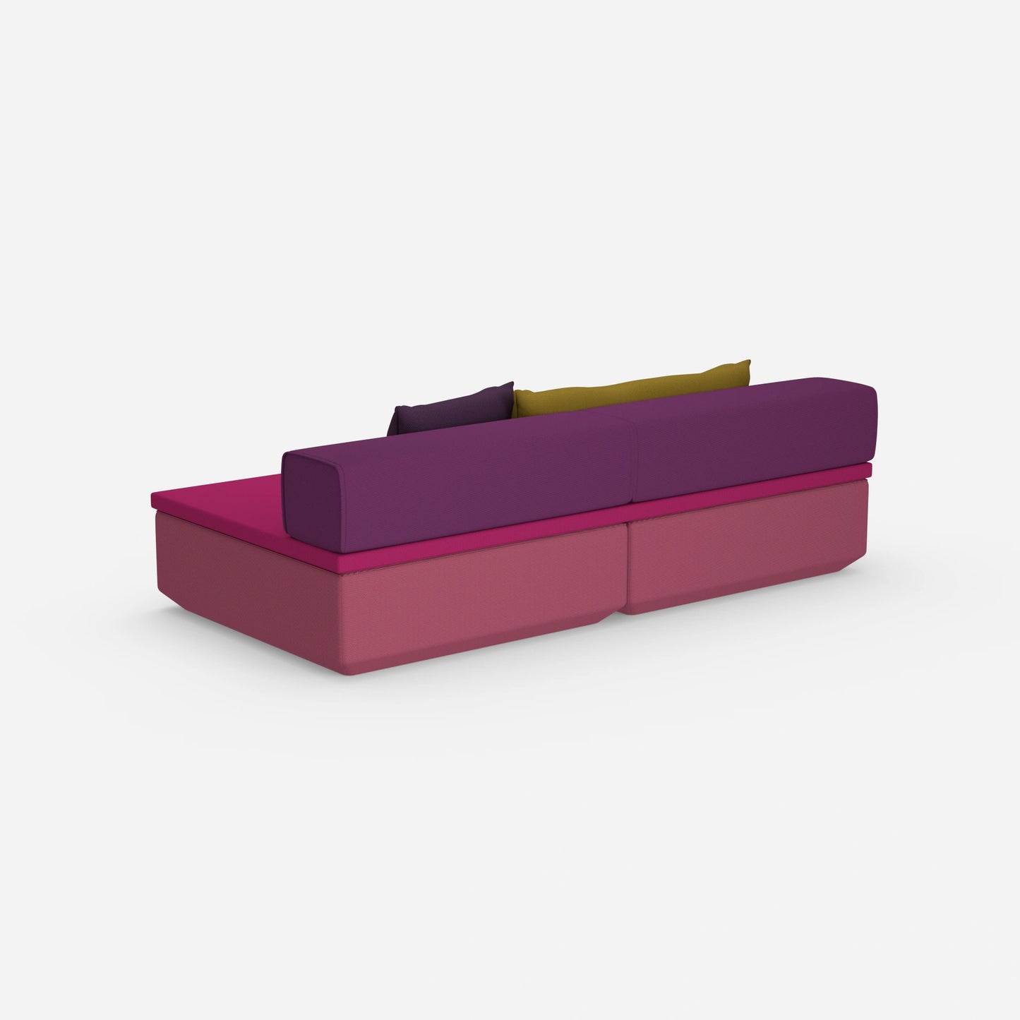 Couch klein mit Schlaffunktion von hinten