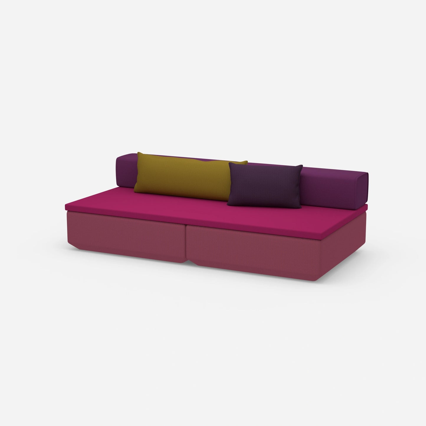 Couch klein mit Schlaffunktion von der Seite