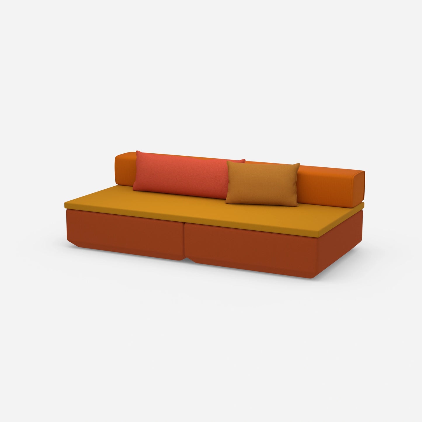 Couch klein mit Schlaffunktion von der Seite