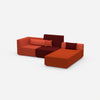 Couch mit Matratze von der Seite