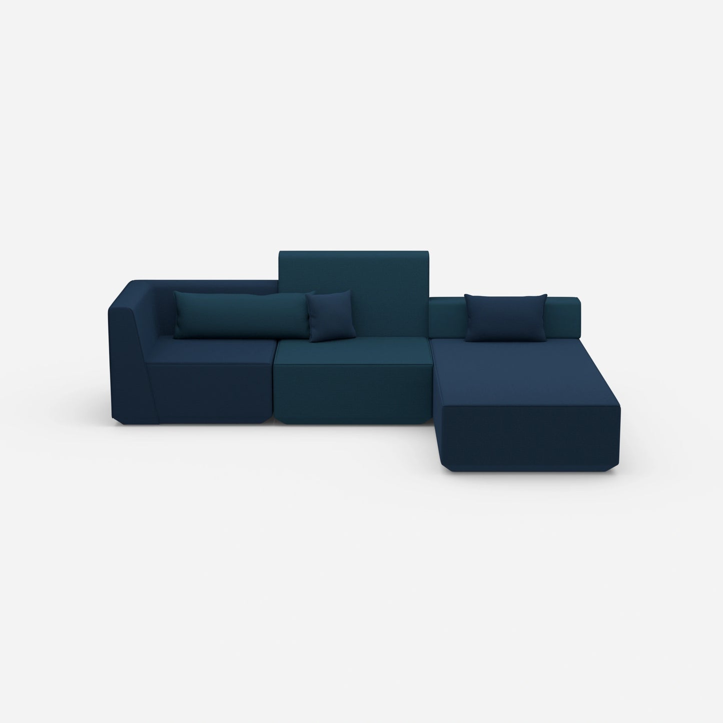 Couch mit Matratze von vorne