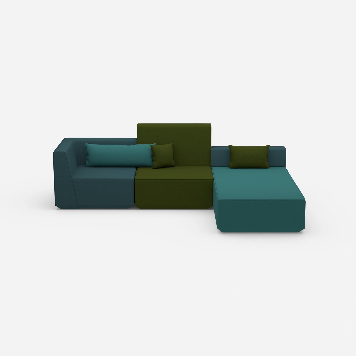 Couch mit Matratze von vorne