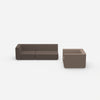 Dreier Sofa mit Sessel von vorne