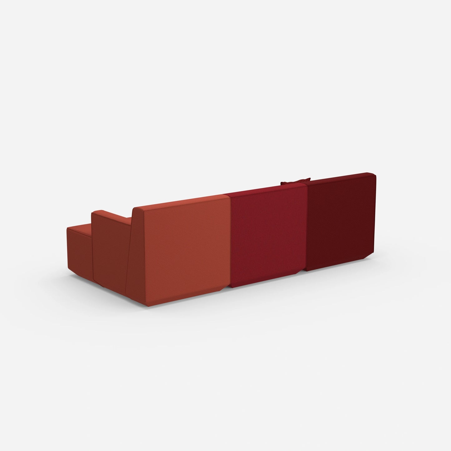 Dreisitzer Heimkino Sofa von hinten