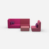 Dreisitzer Sofa mit Sessel von vorne
