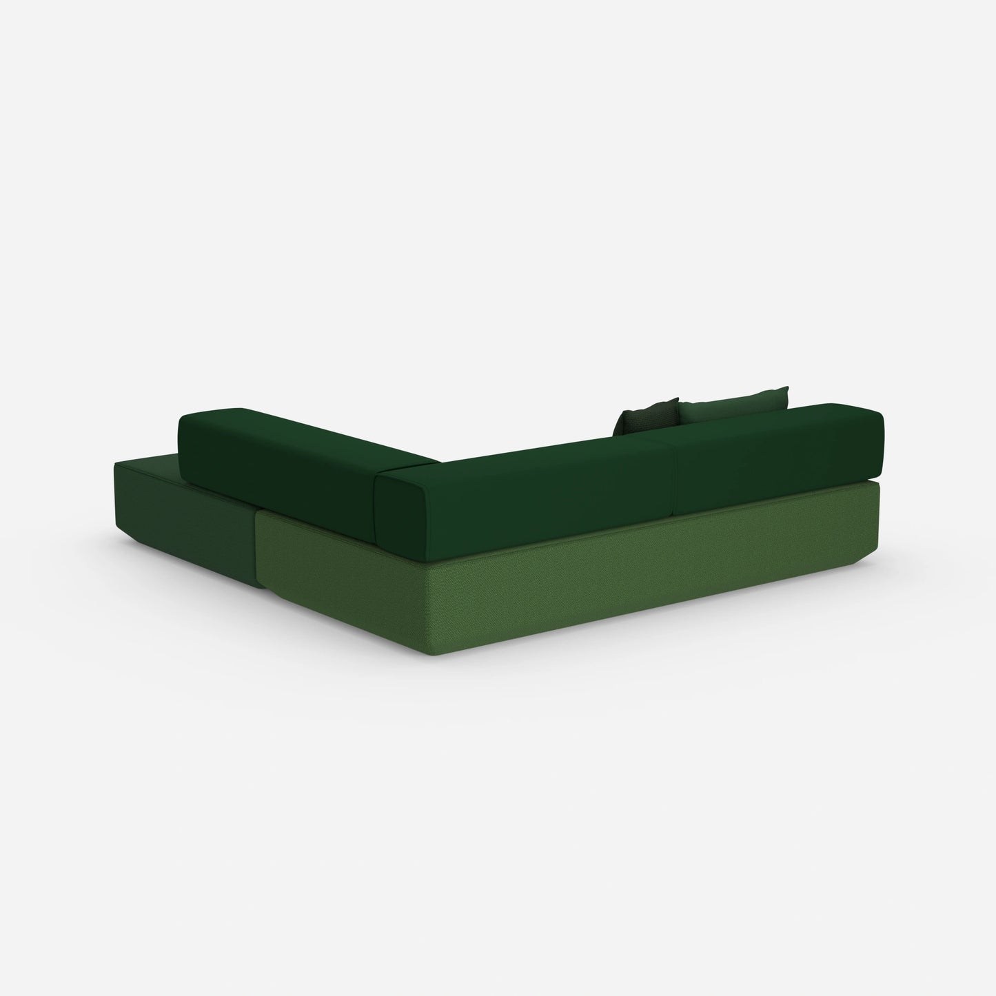Eck Schlafcouch von hinten