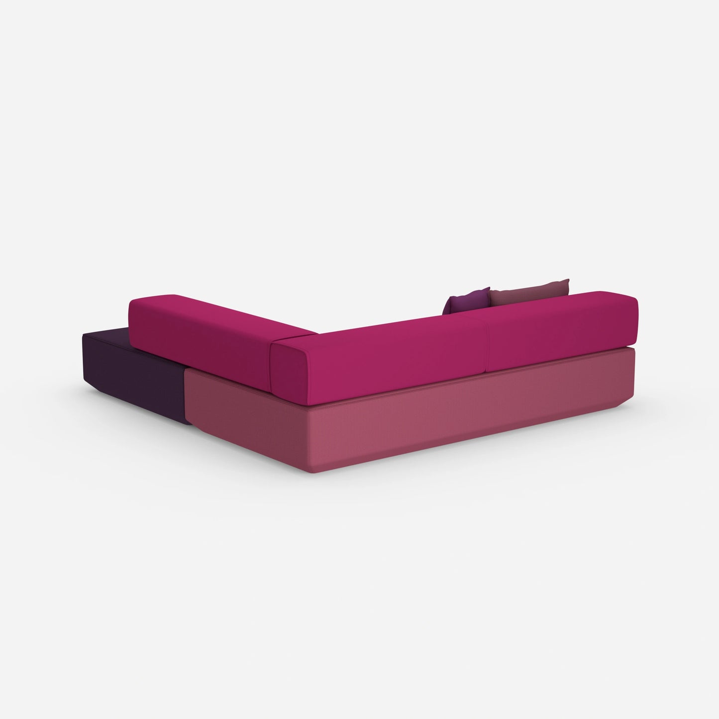 Eck Schlafcouch von hinten