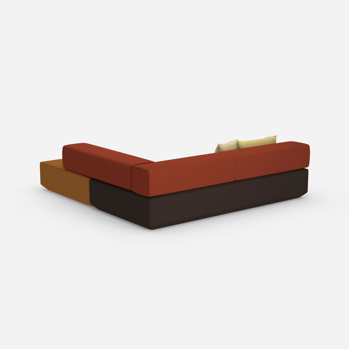 Eck Schlafcouch von hinten