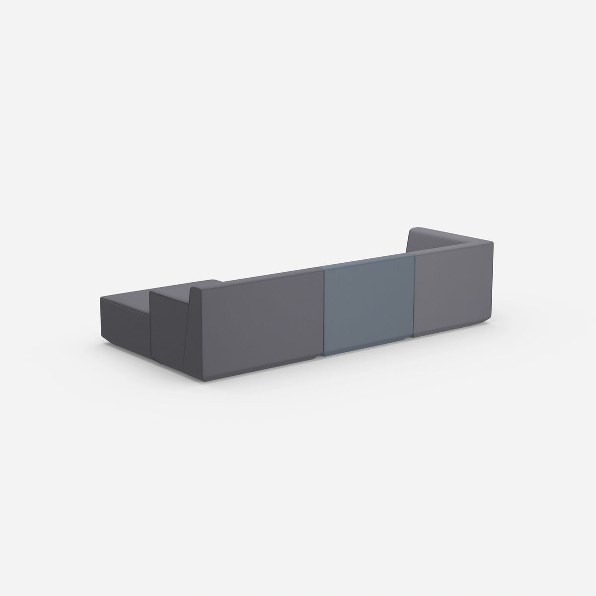 Eckcouch modern 320 cm breit von hinten