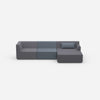 Eckcouch modern 320 cm breit von vorne