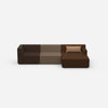 Eckcouch modern 320 cm breit von vorne